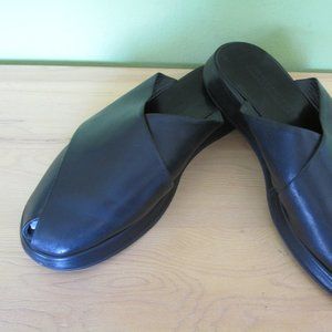 JIL SANDER - Men's Mules size 9 (but run generous) Blk Leather NWOT